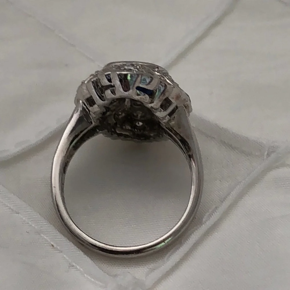 Nolan Miller Silver and Blue Ring - Picture 6 of 8